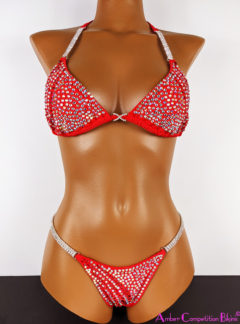 Dazzling Red Competition Bikini
