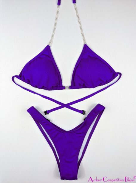 Lovely Purple Figure Practice Suit 4