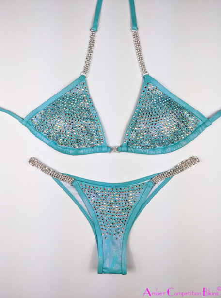 Lustrous Turquoise Competition Bikini 4